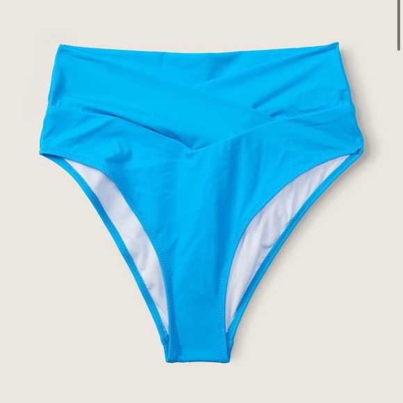 (M) 2pcs Swim Victoria’s Secret PINK Bikini Top High Waist Bottom Set - Picture 3 of 16